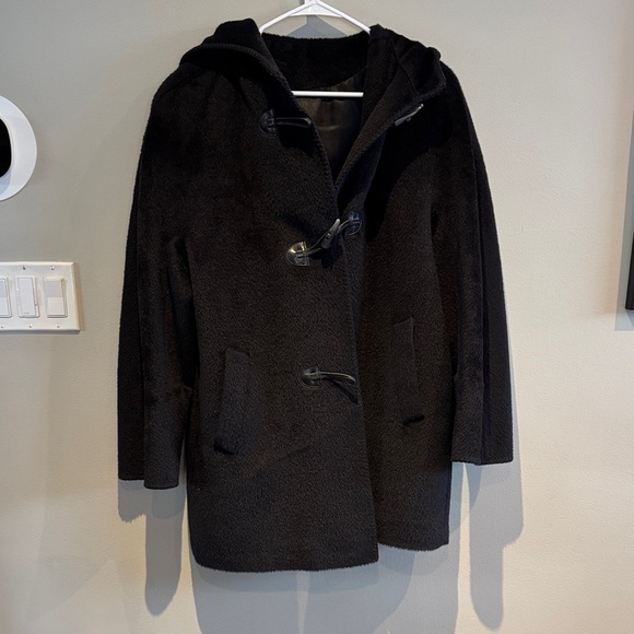 Piacenza Jackets & Blazers - Piacenza baby llama hooded coat 8 oversized